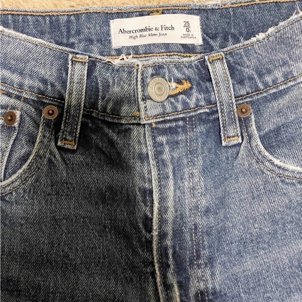 A&F Ripped High Rise Mom Jeans - Picture 5 of 5
